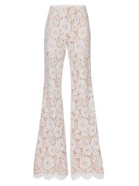 Shop Michael Kors Collection Lace High-Waisted Flared Pants at Saks Fifth Avenue