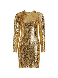 Shop Michael Kors Collection Mirror Embroidery Mini-Dress at Saks Fifth Avenue