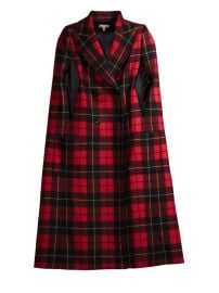 Shop Michael Kors Collection Tartan Wool Cape at Saks Fifth Avenue