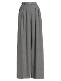 Shop Michael Kors Collection Tropical Wool Palazzo Trousers at Saks Fifth Avenue