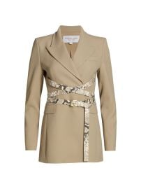 Shop Michael Kors Collection Wraparound Belted Jacket at Saks Fifth Avenue