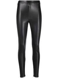 Shop Michael Michael Kors faux leather leggings with Express Delivery - at Farfetch