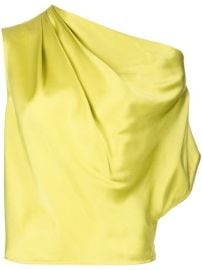 Shop Michelle Mason asymmetric drape silk blouse with Express Delivery - at Farfetch