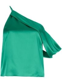 Shop Michelle Mason draped cowl asymmetrical top with Express Delivery - at Farfetch