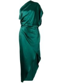 Shop Michelle Mason draped silk midi dress with Express Delivery - at Farfetch