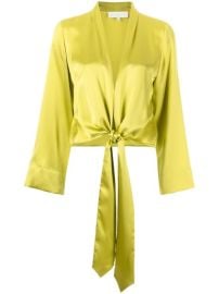 Shop Michelle Mason long sleeved tie-waist blouse with Express Delivery - at Farfetch