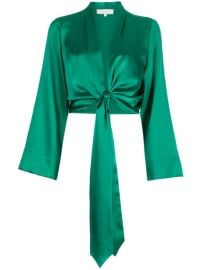 Shop Michelle Mason long sleeved tie-waist blouse with Express Delivery - at Farfetch