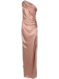 Shop Michelle Mason one-shoulder silk gown with Express Delivery - at Farfetch