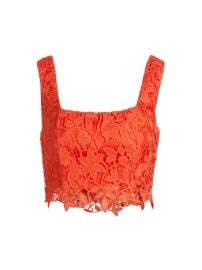 Shop Milly Chay Summer Floral Lace Crop Top at Saks Fifth Avenue