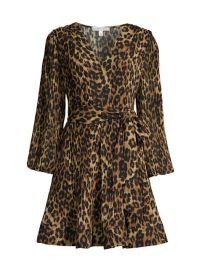 Shop Milly Liv Leopard Print Minidress at Saks Fifth Avenue