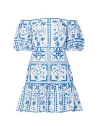 Shop Milly Otilia Tile Eyelet Minidress at Saks Fifth Avenue