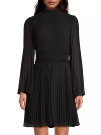 Shop Milly Rosemary Pliss-Pleated Minidress at Saks Fifth Avenue