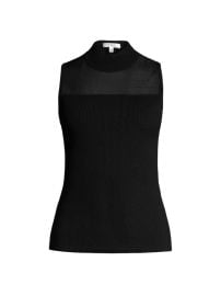 Shop Milly Sheer Yoke Shell Top at Saks Fifth Avenue