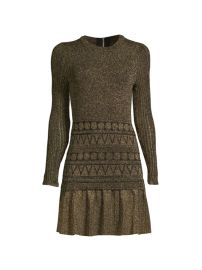 Shop Milly Solene Metallic Ruffle Minidress at Saks Fifth Avenue