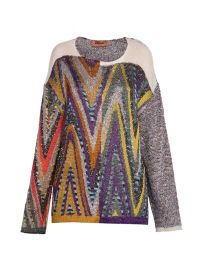 Shop Missoni Bead-Embellished Zigzag Knit Sweater at Saks Fifth Avenue