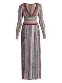 Shop Missoni Metallic Striped Maxi Dress at Saks Fifth Avenue