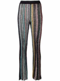 Shop Missoni metallic crochet-knit trousers with Express Delivery - at Farfetch