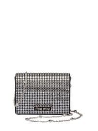 Shop Miu Miu Starlight crystal-embellished clutch with Express Delivery - at Farfetch