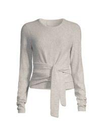 Shop Modern Citizen Amal Tie-Front Cashmere Sweater at Saks Fifth Avenue