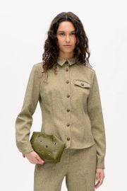 Shop Molien Shirt in Straw Yellow Tweed Worldwide Shipping at Baum Und Pferdgarten
