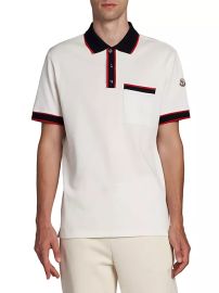 Shop Moncler Short Sleeve Polo Shirt at Saks Fifth Avenue