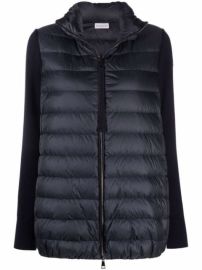 Shop Moncler padded zip-up short jacket with Express Delivery - at Farfetch