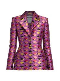 Shop Moschino Single-Breasted Cube-Print Blazer at Saks Fifth Avenue