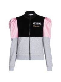 Shop Moschino Zip-Up Logo Sweatshirt at Saks Fifth Avenue