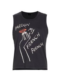 Shop Mother Strong And Silent Type Cotton Muscle Tank at Saks Fifth Avenue