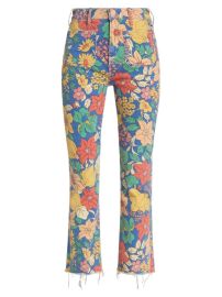 Shop Mother The Hustler Floral Ankle-Crop Jeans at Saks Fifth Avenue