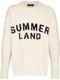 Shop Nahmias Summerland slogan jumper with Express Delivery - at Farfetch