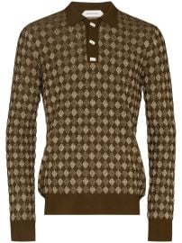 Shop Namacheko diamond-pattern polo jumper with Express Delivery - at Farfetch