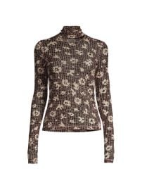 Shop Nanushka Hanny Floral Cutout Turtleneck at Saks Fifth Avenue