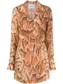 Shop Nanushka Tess python print dress with Express Delivery - at Farfetch