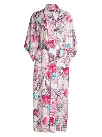 Shop Natori Floral Satin Robe at Saks Fifth Avenue