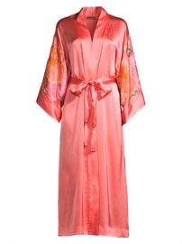 Shop Natori Peony Blossoms Embroidered Robe up to 70 Off at Saks Fifth Avenue