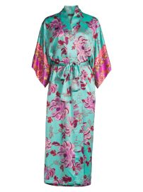 Shop Natori Ume Floral Satin Robe at Saks Fifth Avenue