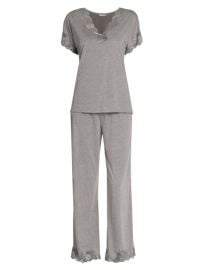 Shop Natori Zen Floral Jersey Pajamas at Saks Fifth Avenue