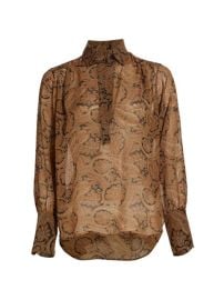 Shop Nili Lotan Colleen Sheer Paisley Blouse at Saks Fifth Avenue