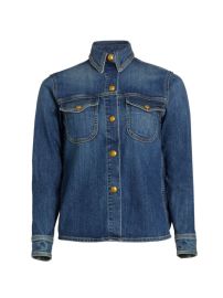 Shop Nili Lotan Olympe Stretch Denim Jacket at Saks Fifth Avenue