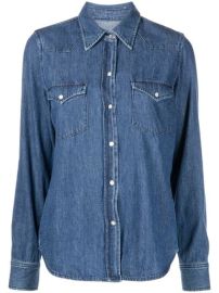 Shop Nili Lotan button-down denim shirt with Express Delivery - at Farfetch