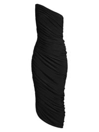 WornOnTV: Cynthia Bailey’s black ruched one-shoulder dress on E! News ...