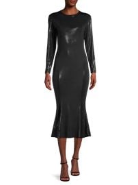 Shop Norma Kamali Metallic Midi Dress at Saks Fifth Avenue