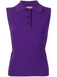 Shop NxBA21 sleeveless cut-out polo top with Express Delivery - at Farfetch