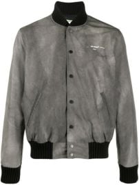 Shop Off-White Airport Tape denim jacket with Express Delivery - at Farfetch