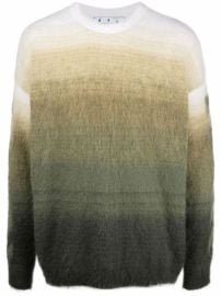 Shop Off-White Diag brushed-knit jumper with Express Delivery - at Farfetch