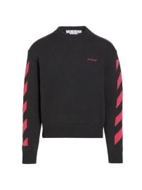 Shop Off-White Logo Chunky Knit Sweater at Saks Fifth Avenue