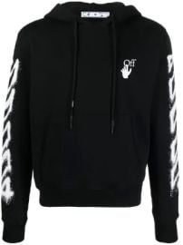 Shop Off-White Spray Marker slim-fit hoodie with Express Delivery - at Farfetch