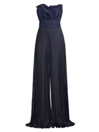 Shop One33 Social Pleated Crepe Jumpsuit at Saks Fifth Avenue