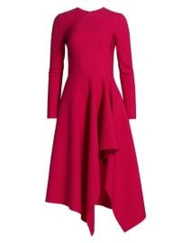 Shop Oscar de la Renta Asymmetrical Drape Dress at Saks Fifth Avenue